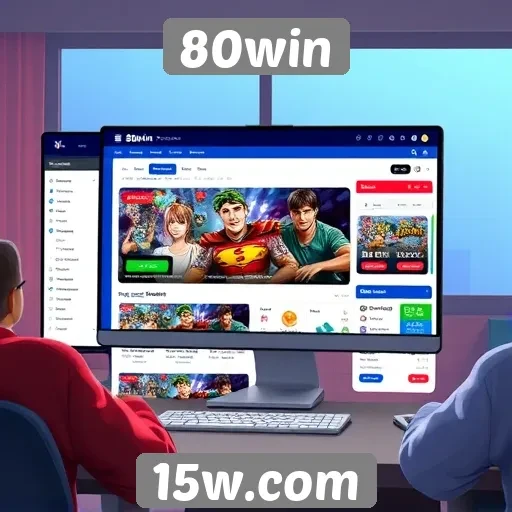 Análise da interface de usuário do site 80win